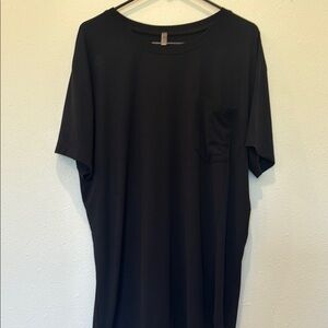 FP movement Black Side Slit Tunic T-Shirt